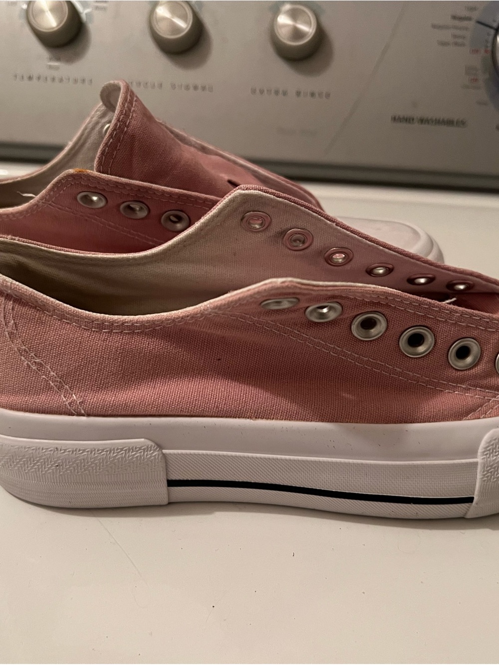 No Boundaries Dusty Pink Slip-On Canvas Sneakers